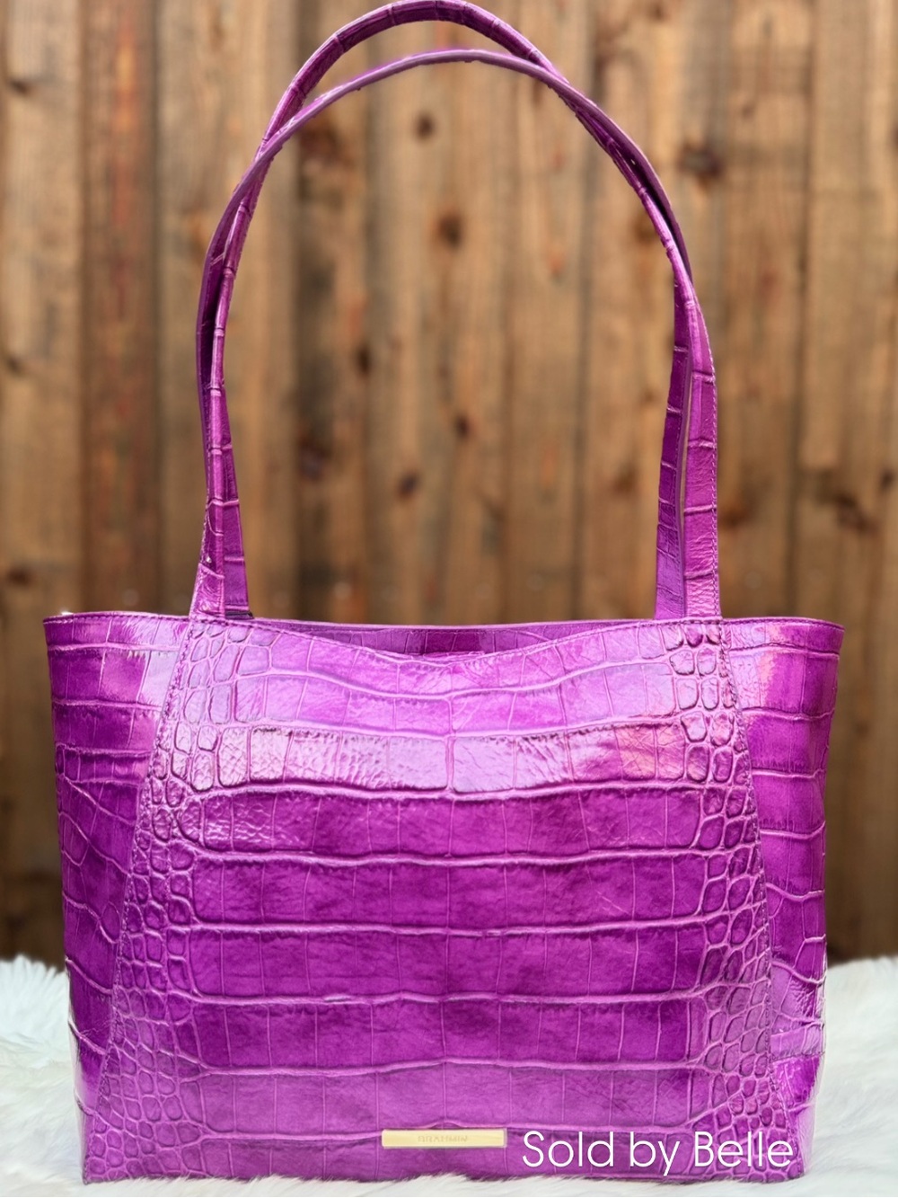 NWT Brahmin Mona Purple Alba